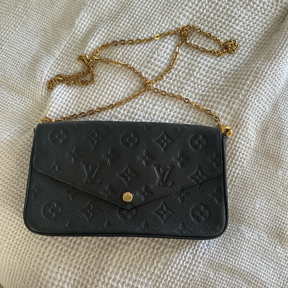 LV crossbody clutch